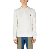 U.S. POLO ASSN. White Cotton Sweater -   -  U.S. POLO ASSN..